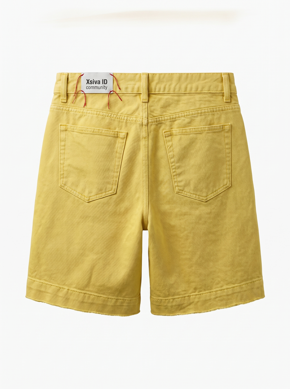 Classic Denim Shorts — back view