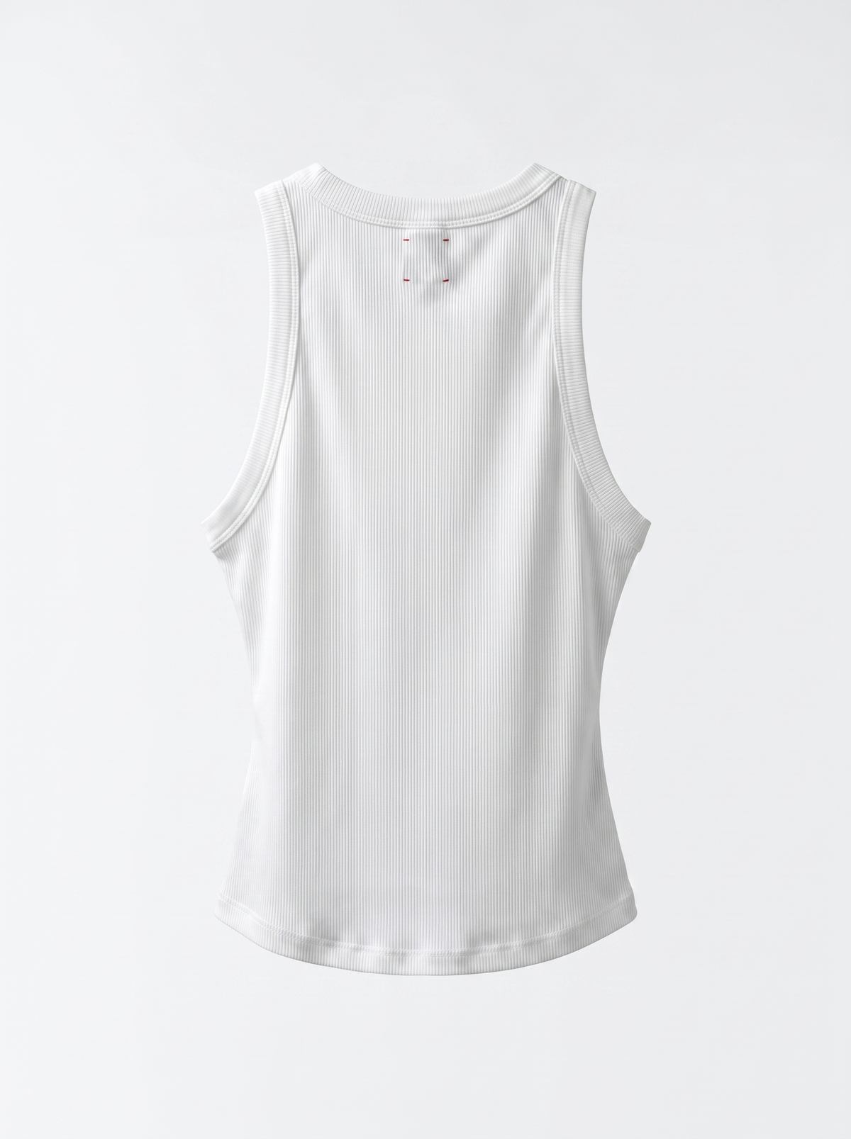 Essential Ribbed Tank Top — back view