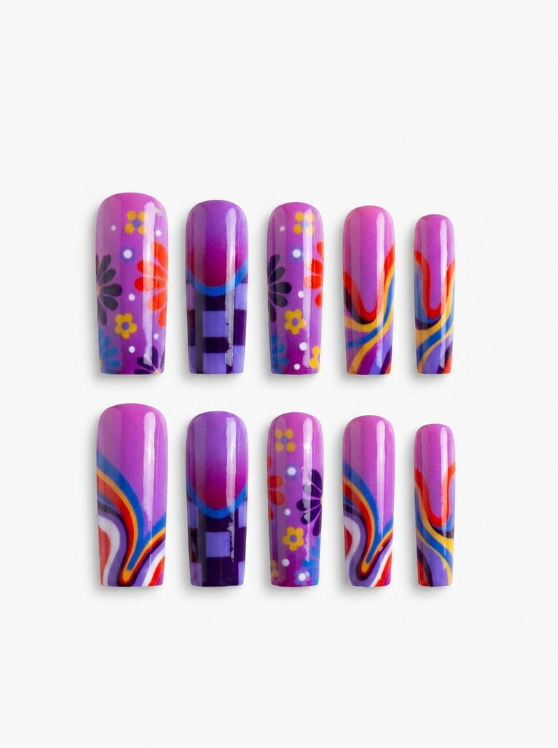 Groovy-Bloom-Coffin-Press-ons