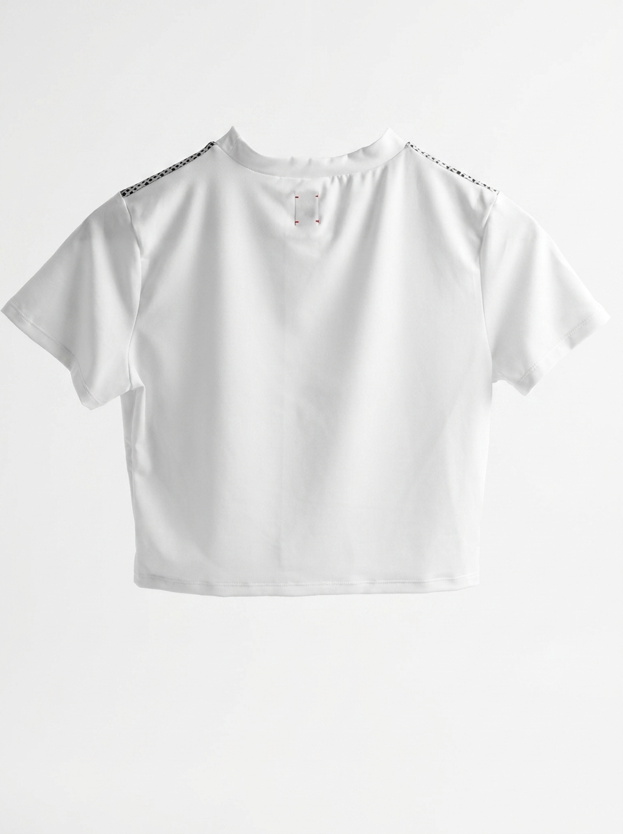 Illusion Graphic Fitted T-Shirt — back view