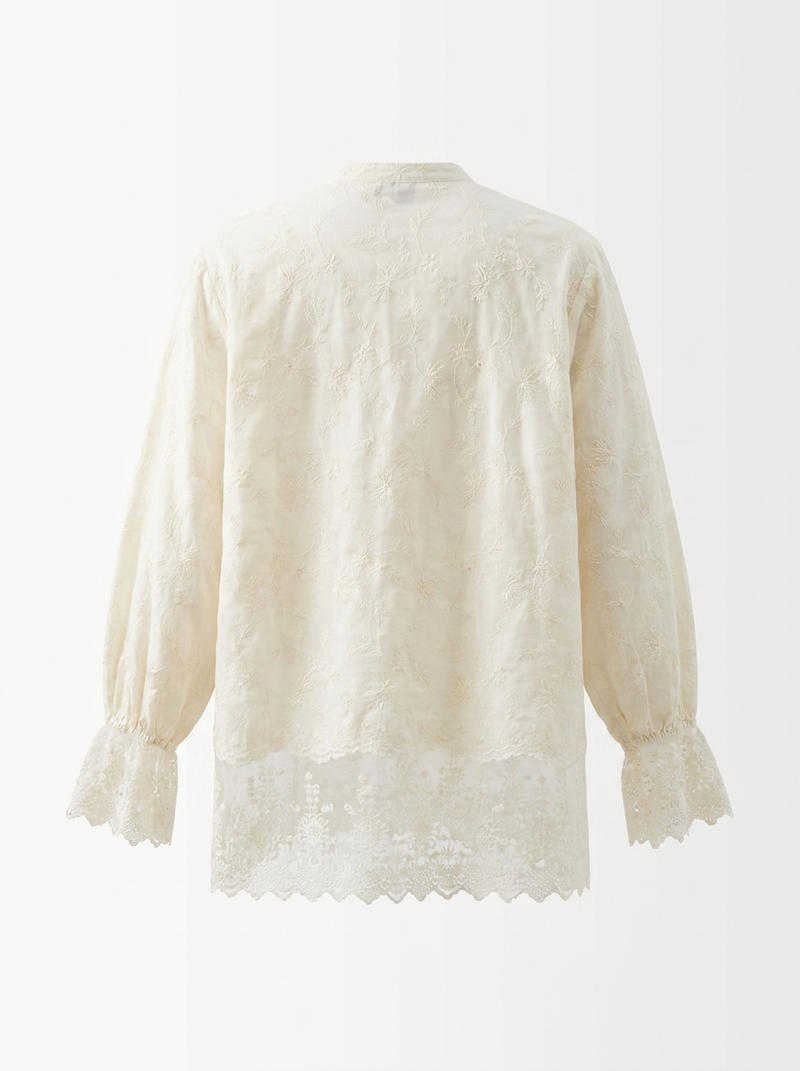 Linen Embroidered Blouse