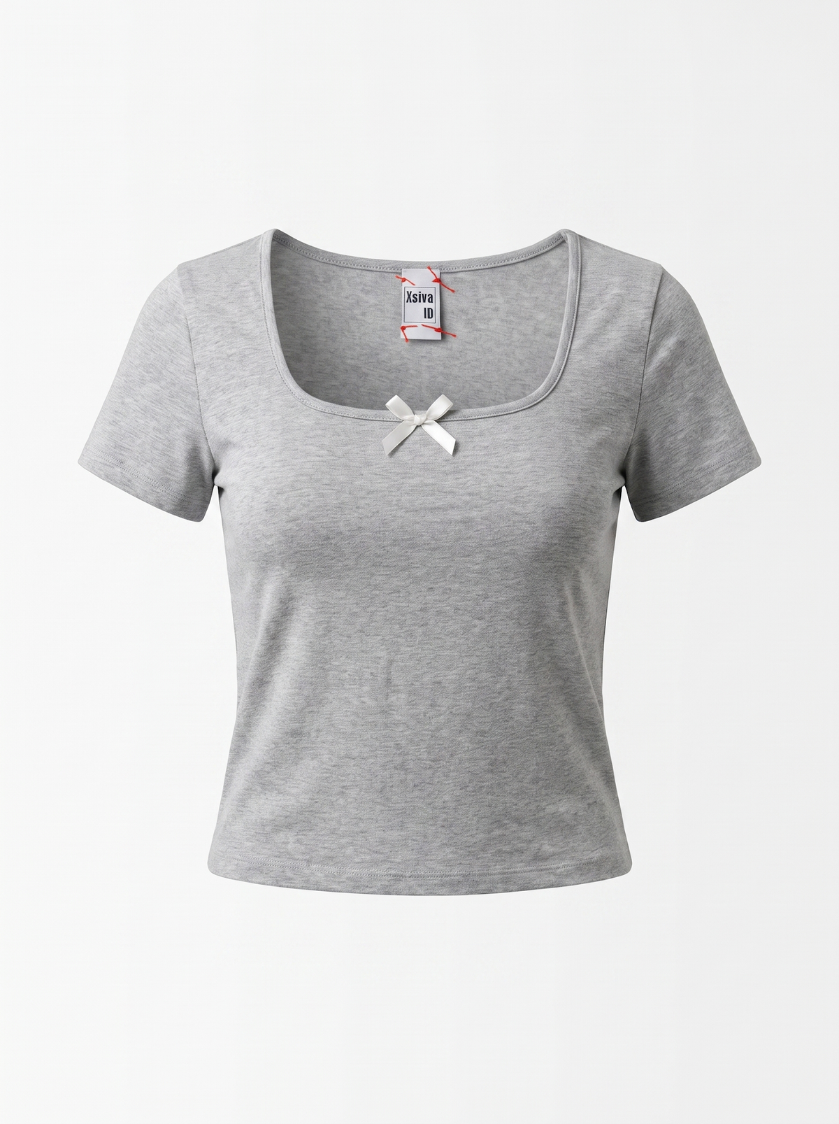 Bow Detail Fitted T-Shirt