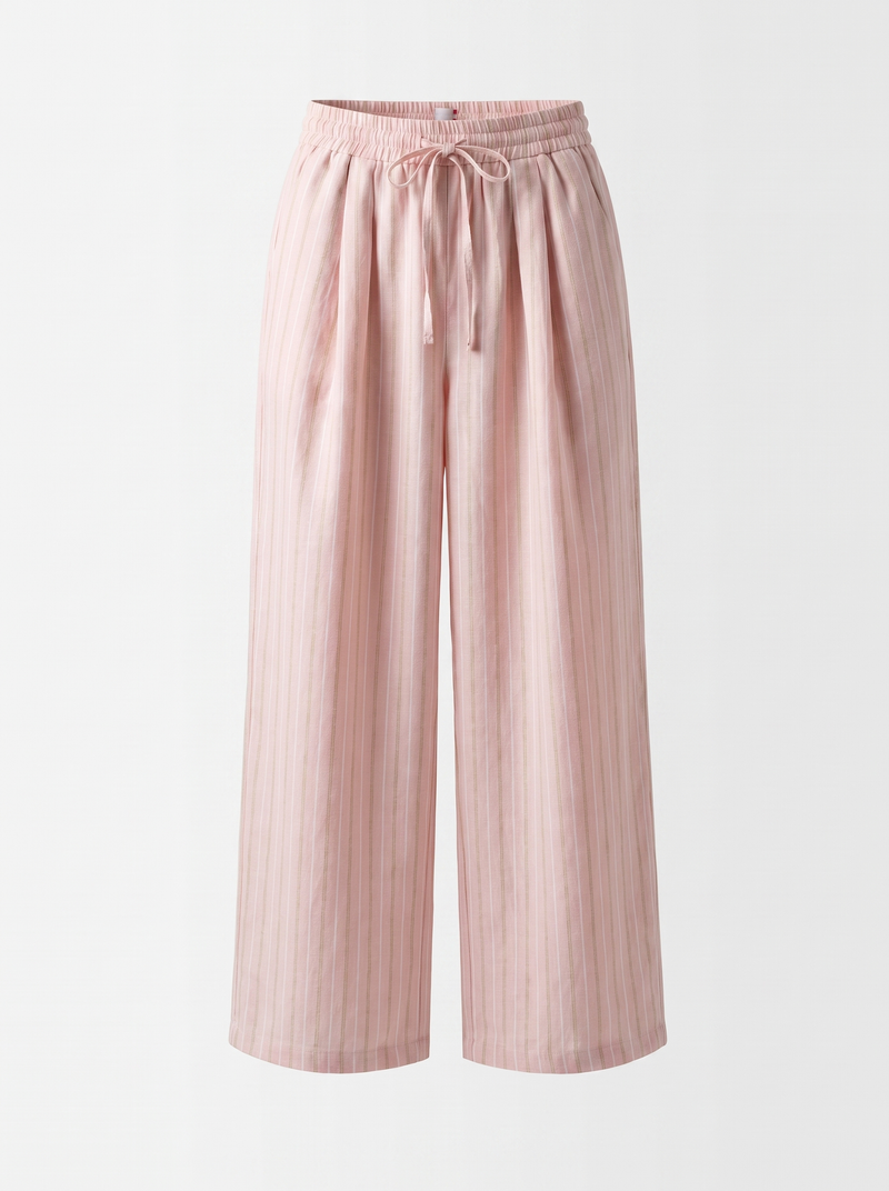 Linen Wide-Leg Trousers