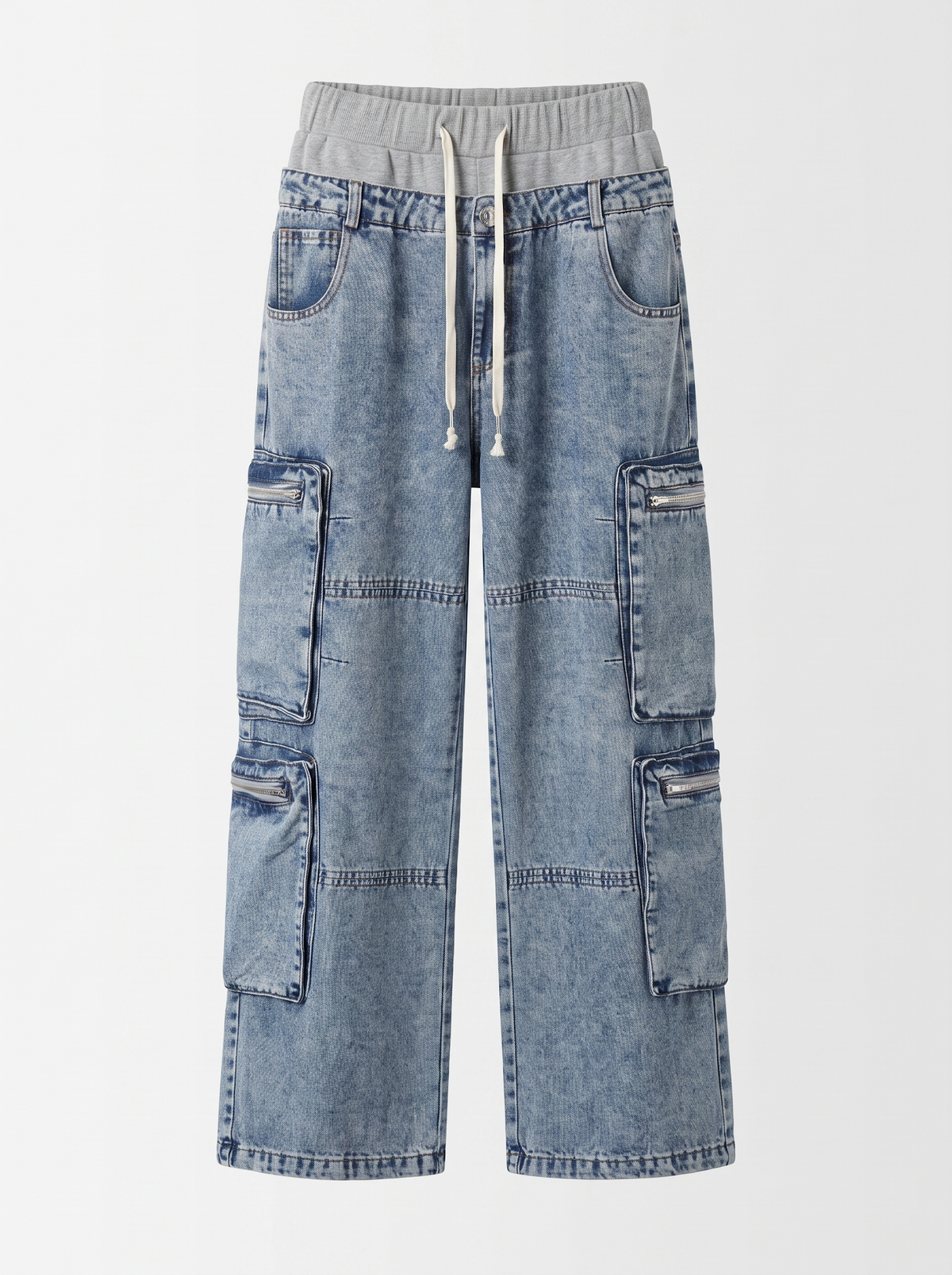 Layered Cargo Jeans