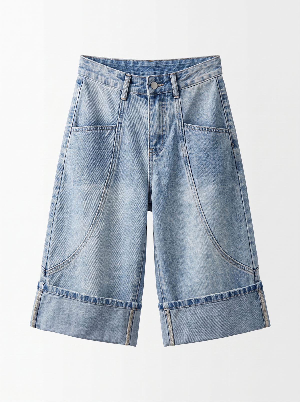 Denim Bermuda Shorts