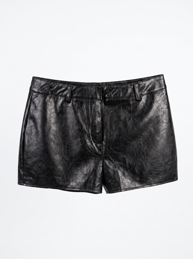 Classic Faux Leather Shorts