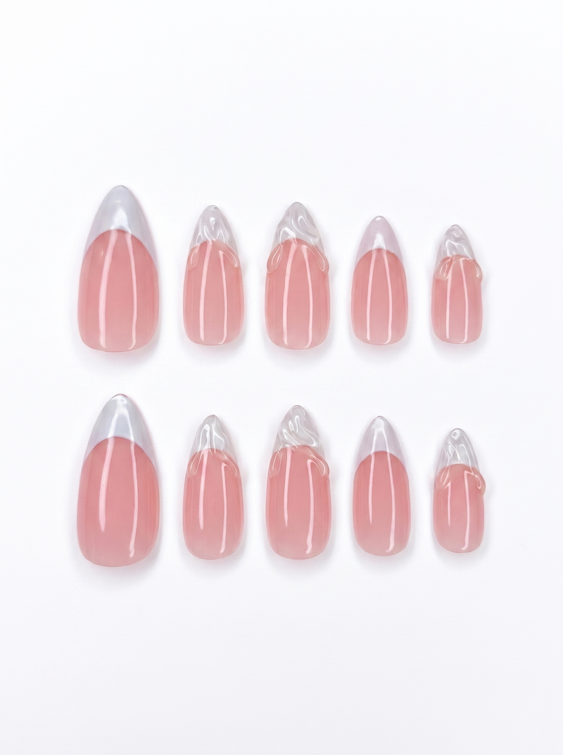 Sheer Almond Press-On Nails