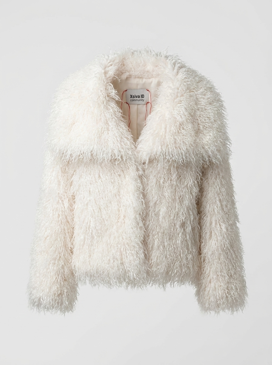 Shaggy Faux Fur Collared Jacket