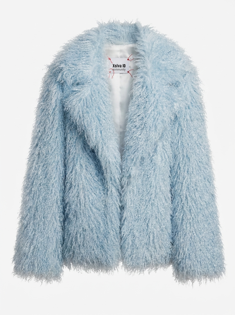 Shaggy Faux Fur Lapel Jacket