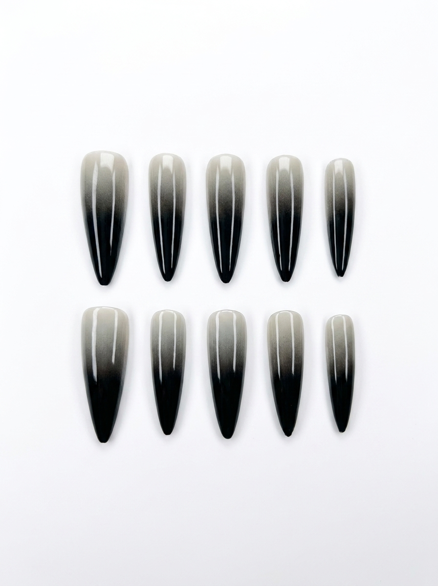 Smoke Fade Stiletto Press-Ons