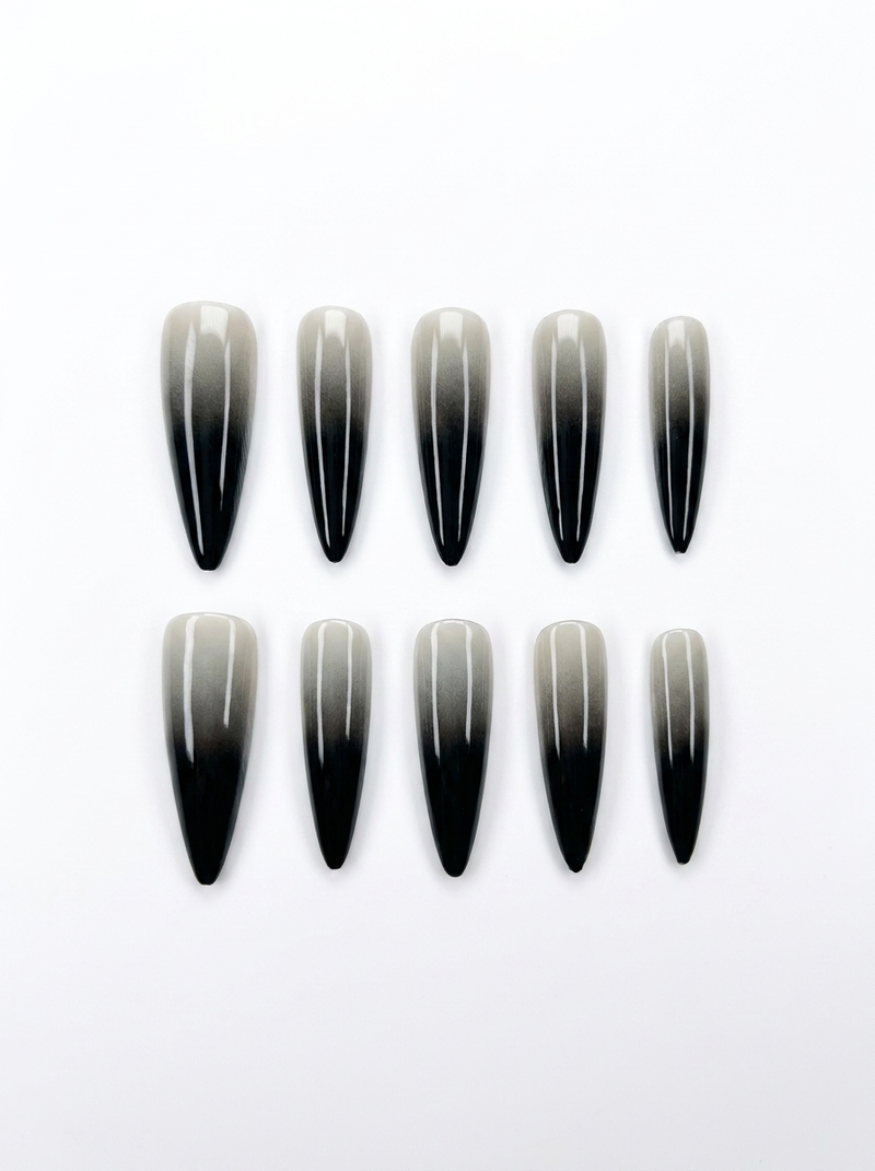 Smoke Fade Stiletto Press-Ons